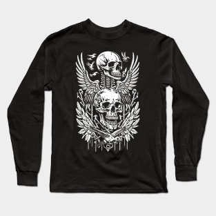 Skull and Wings Long Sleeve T-Shirt